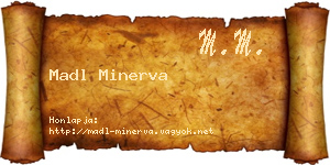 Madl Minerva névjegykártya